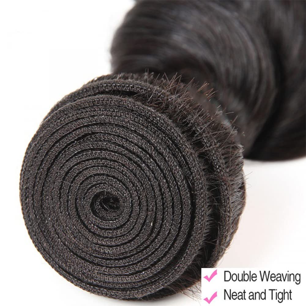 Loose Deep Wave 1 Bundle Human Hair Bundles Natural Color 100g/bundle