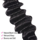 Loose Deep Wave 1 Bundle Human Hair Bundles Natural Color 100g/bundle