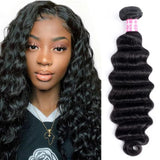 Loose Deep Wave 1 Bundle Human Hair Bundles Natural Color 100g/bundle