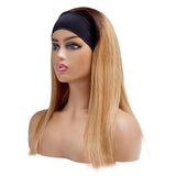 YUZHU Ombre Straight 1B/27 Headband Wig Brazilian Human Hair Wigs for Black Women